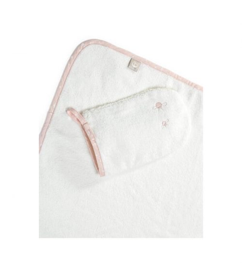 Stokke Hooded Towel PINK BEE