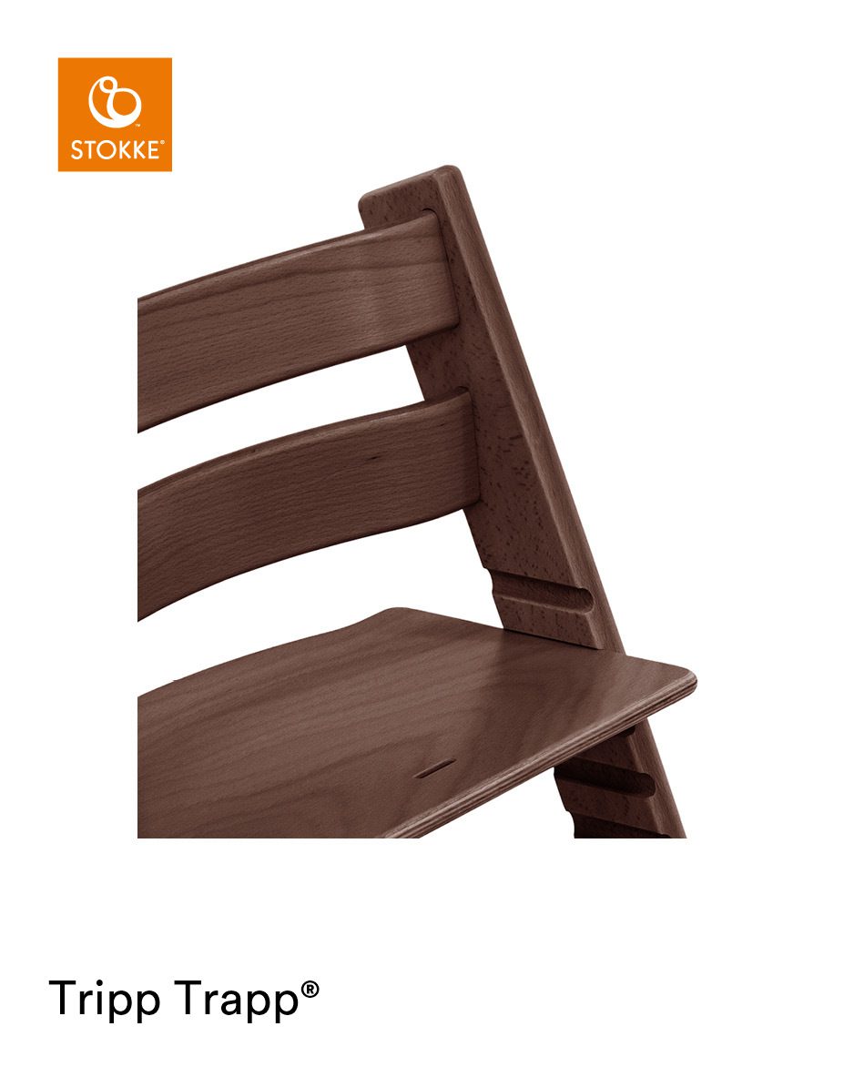 Tripp Trapp® Chair close up photo Walnut Brown