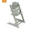 Tripp Trapp® chair Glacier Green with Baby Set.