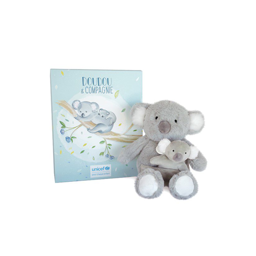 Doudou Plišana igračka Panda s mladuncem- 25 cm
