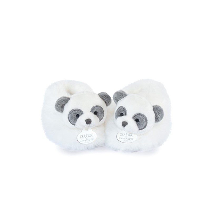 Doudou Plišane šlapice panda 0-6 mj