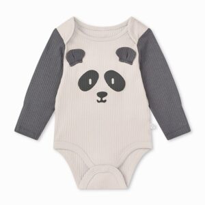 Panda Long Sleeve Bodysuit_FRONT