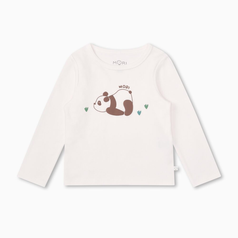 Baby MORI Majica dugih rukava Panda