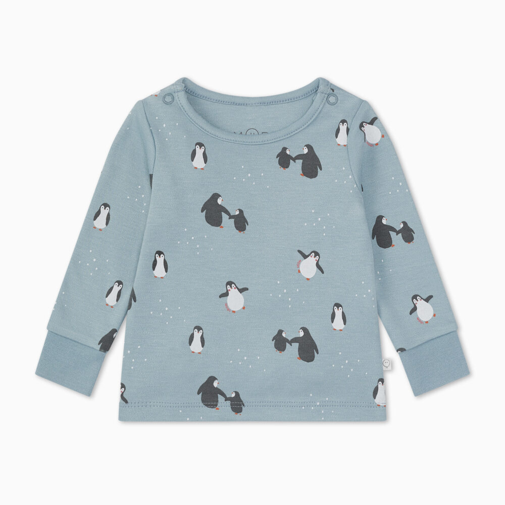 Baby MORI Pidžamica Penguin Print