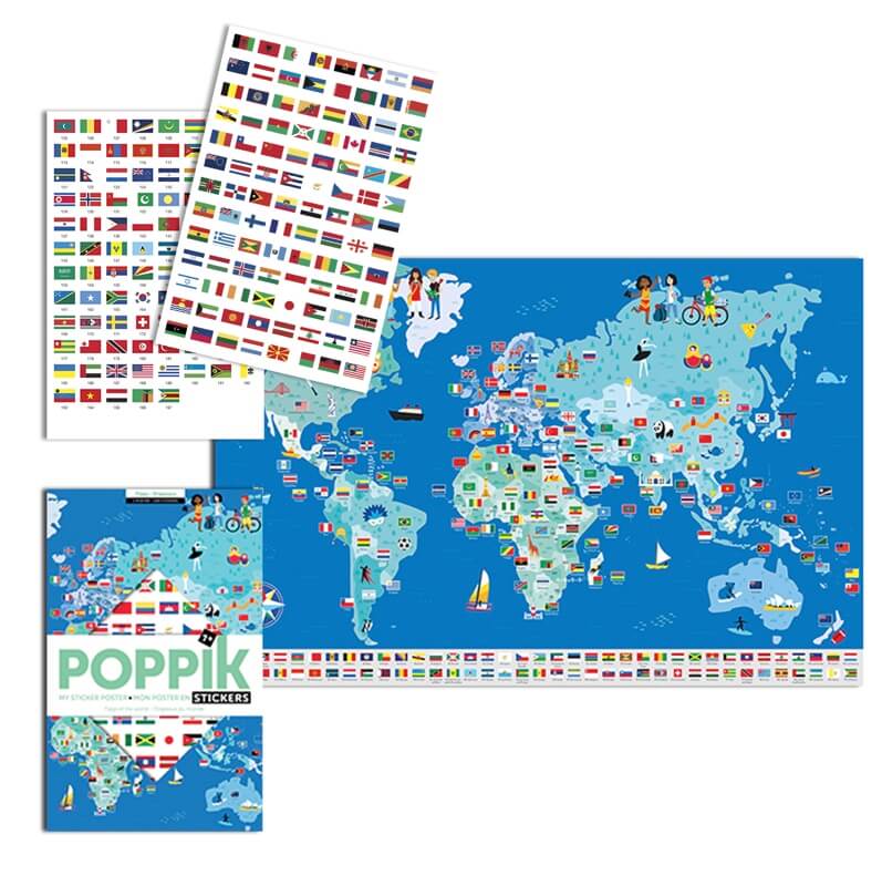 Poppik Edukativni poster Zastave svijeta