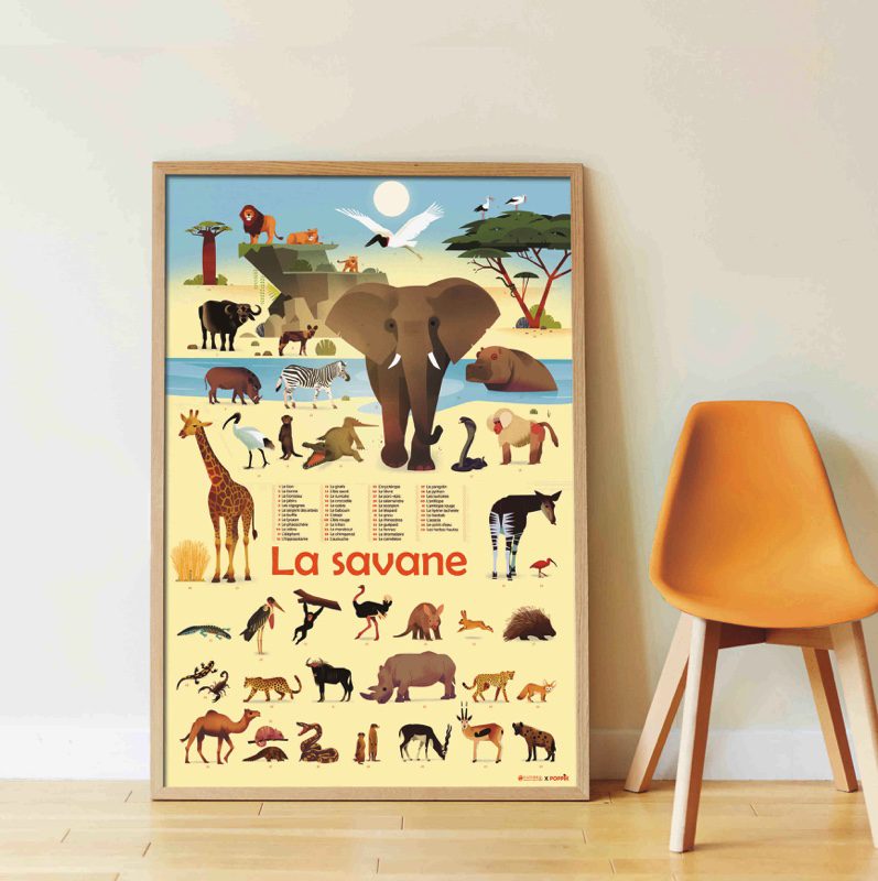Poppik Naljepnice za izradu postera Savana