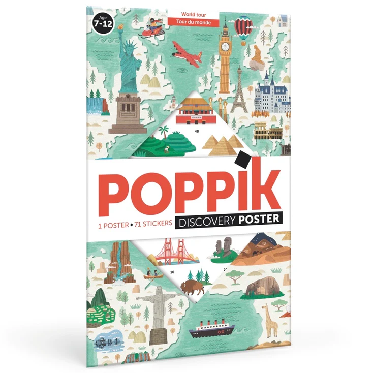 Poppik Edukativni poster Put oko svijeta