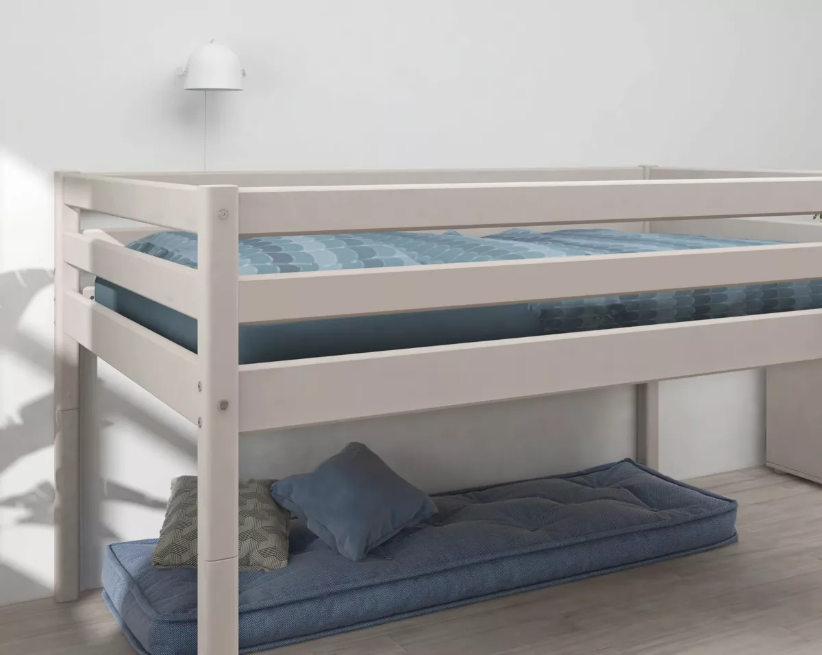 FLEXA Mid-high Krevet s ravnim ljestvama 140 x 200 cm