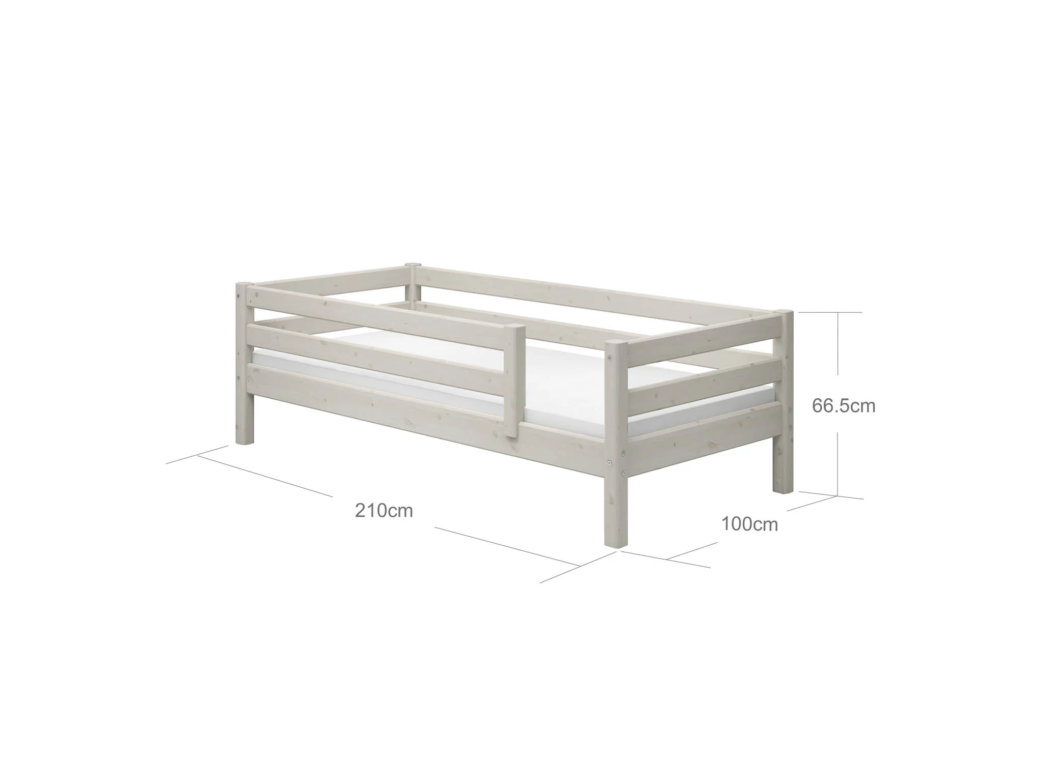 FLEXA Single Bed sa zaštitnom ogradicom