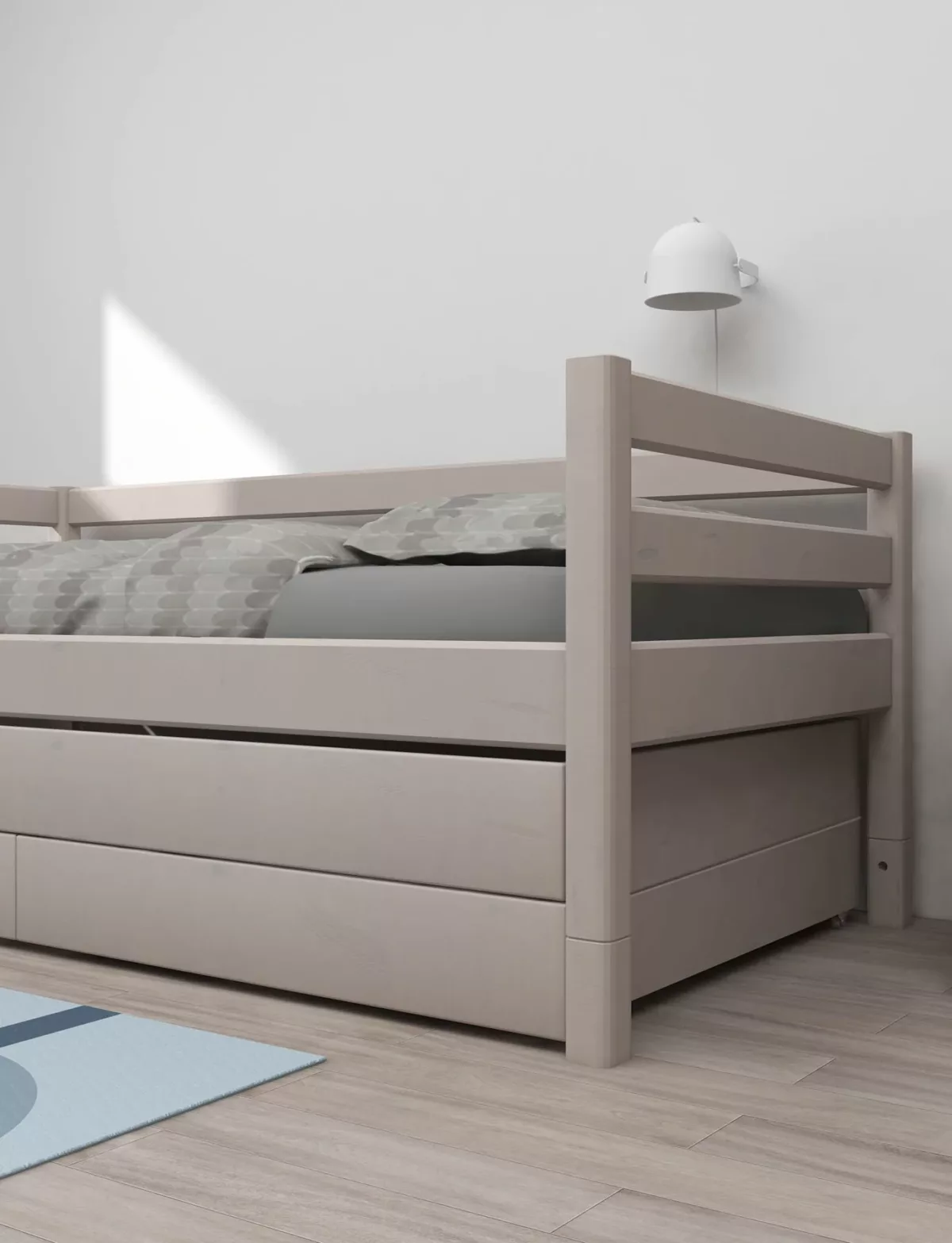 FLEXA Daybed s pomoćnim krevetom i ladicama