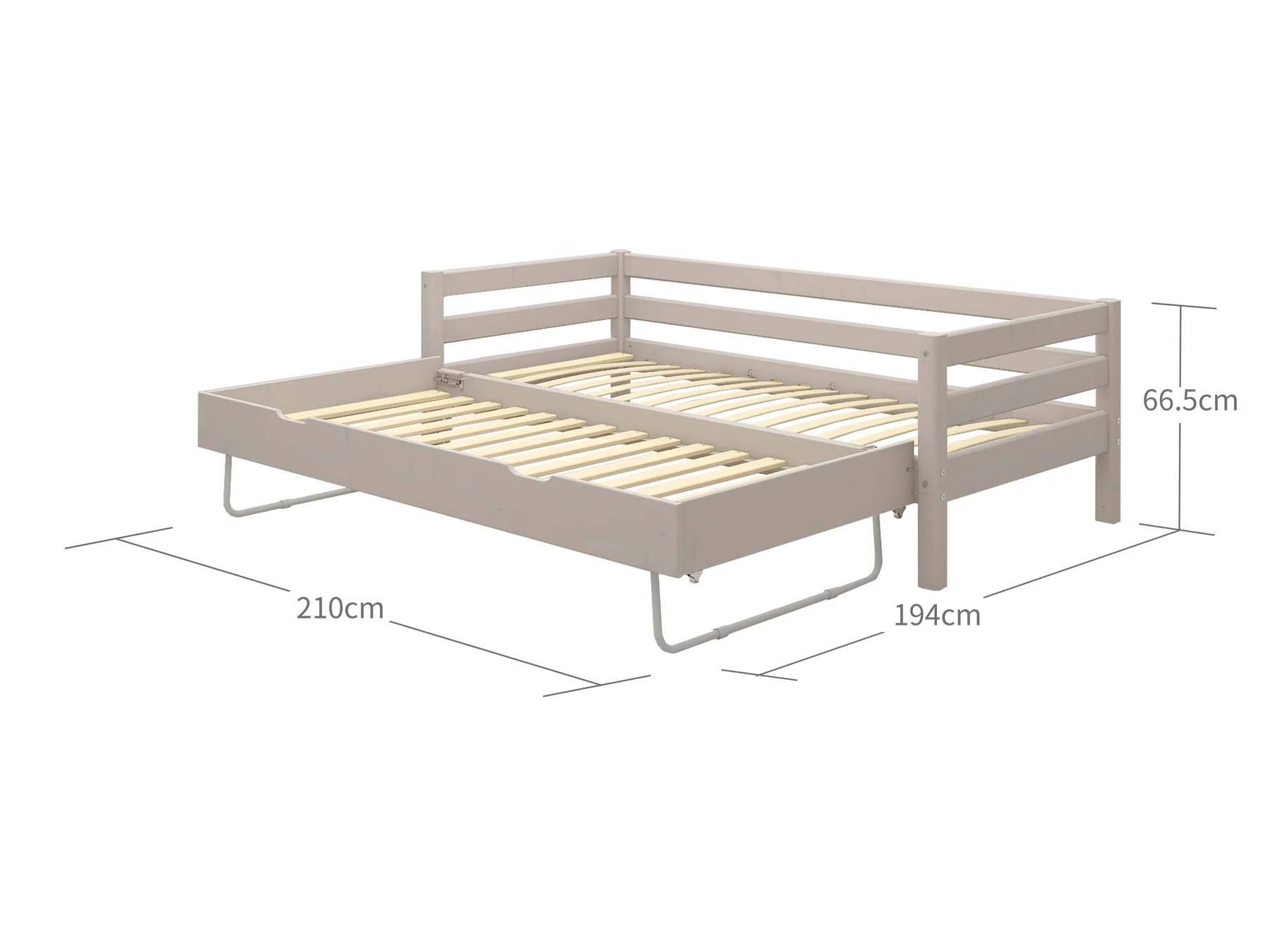 FLEXA Single bed s pomoćnim krevetom