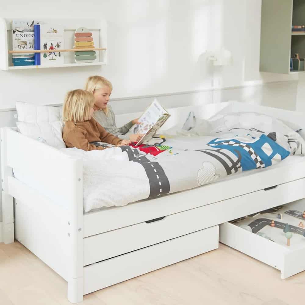 FLEXA White Daybed s Pomoćnim krevetom i ladicama