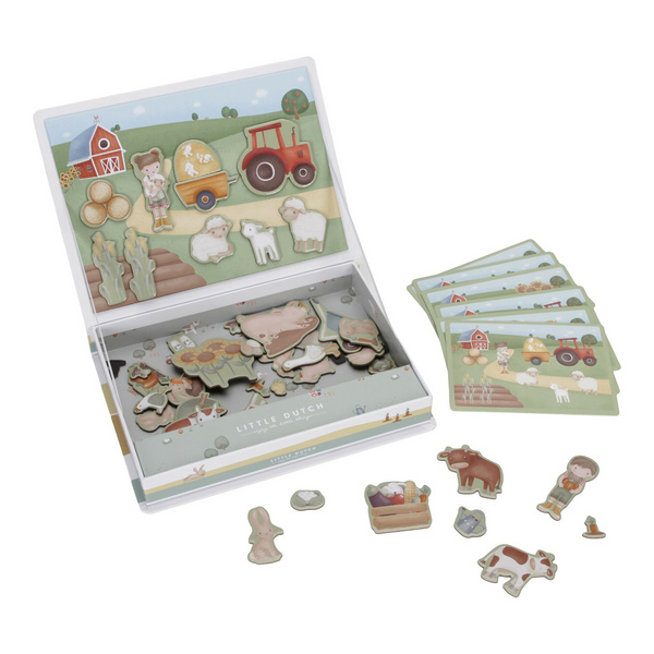 little dutch magnetne puzzle little farm