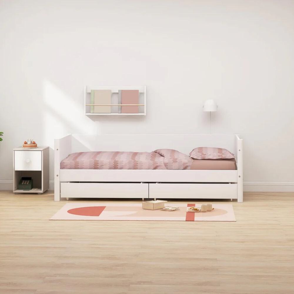 FLEXA White Daybed s dvije ladice