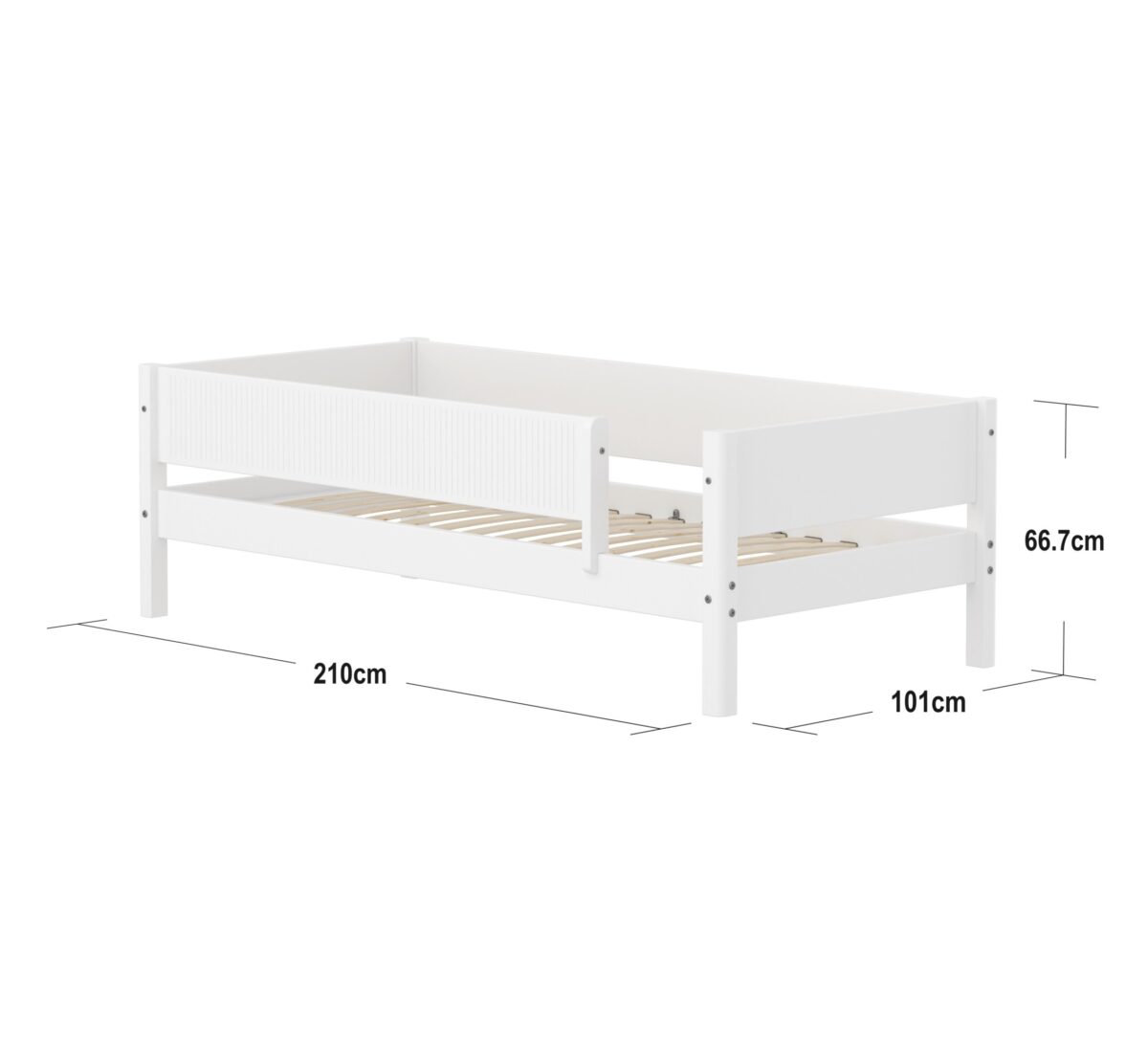 FLEXA WHITE daybed s ogradicom - Slika 3