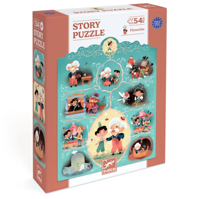 Djeco Puzzle pričam ti priču - Pinokio