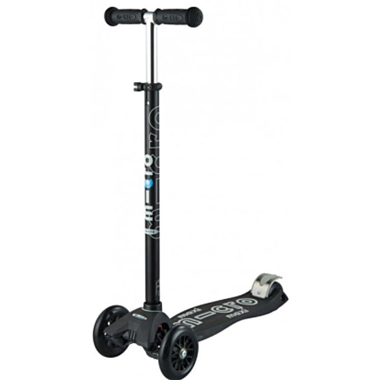 Micro Maxi romobil Deluxe crni (5-12 god)