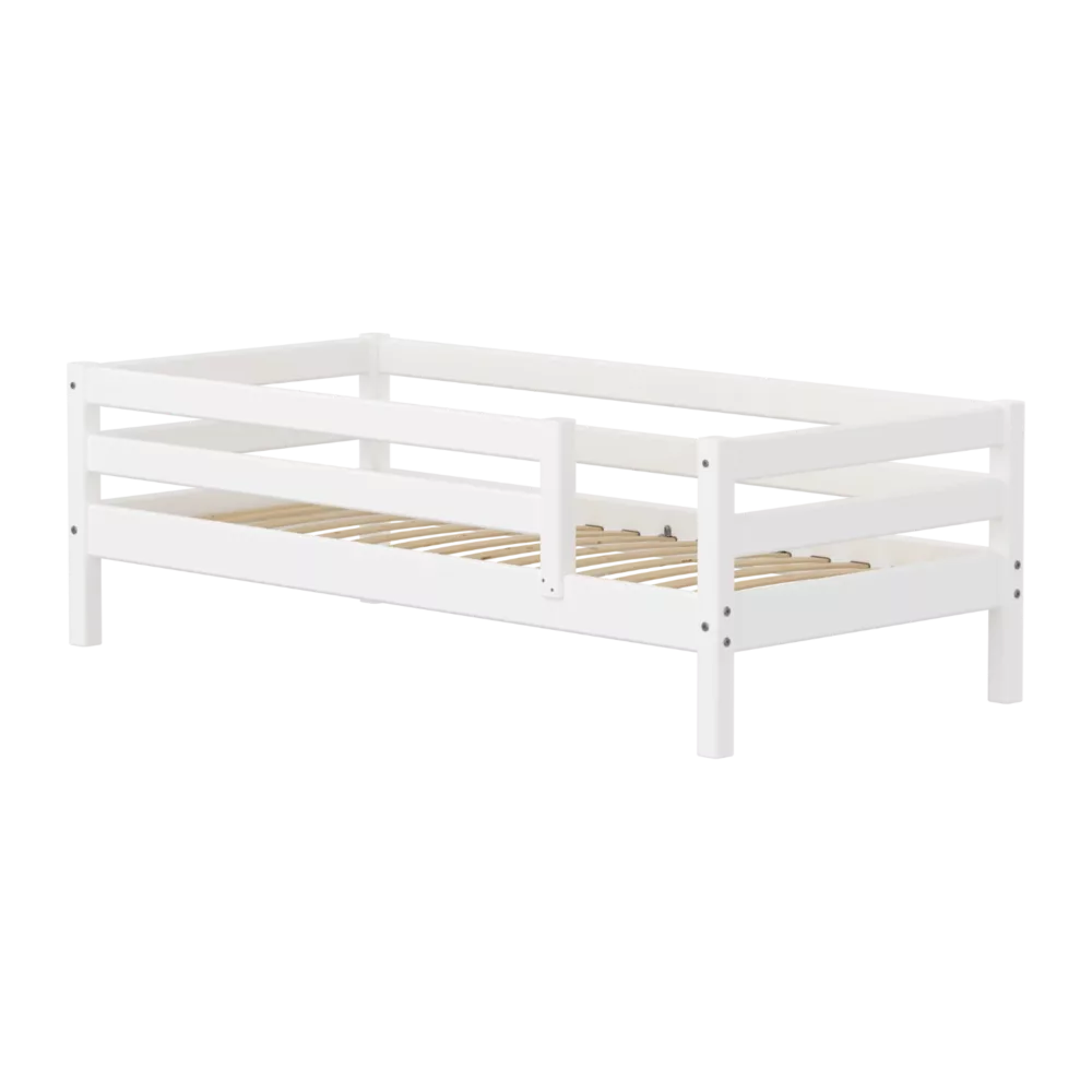FLEXA CLASSIC Single bed sa zaštitnom ogradicom Bijeli