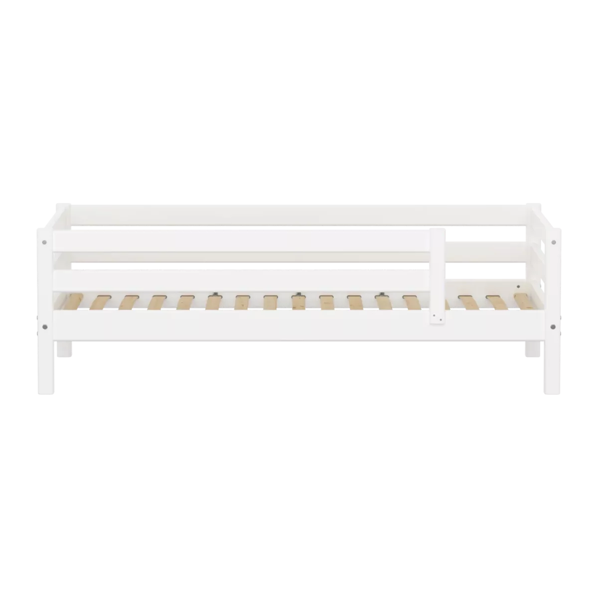 FLEXA CLASSIC Single bed sa zaštitnom ogradicom Bijeli