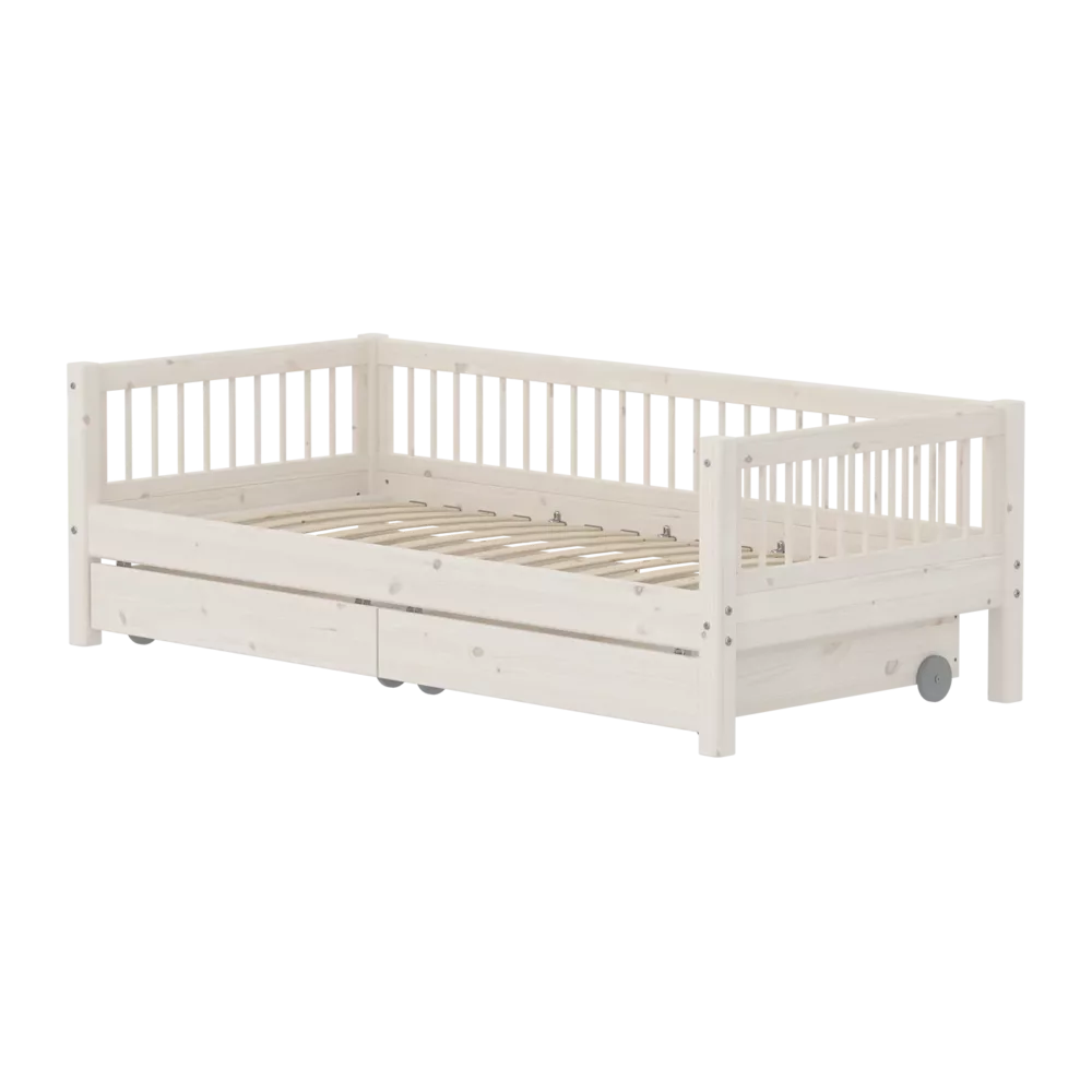 FLEXA CLASSIC Daybed s dvije ladice White