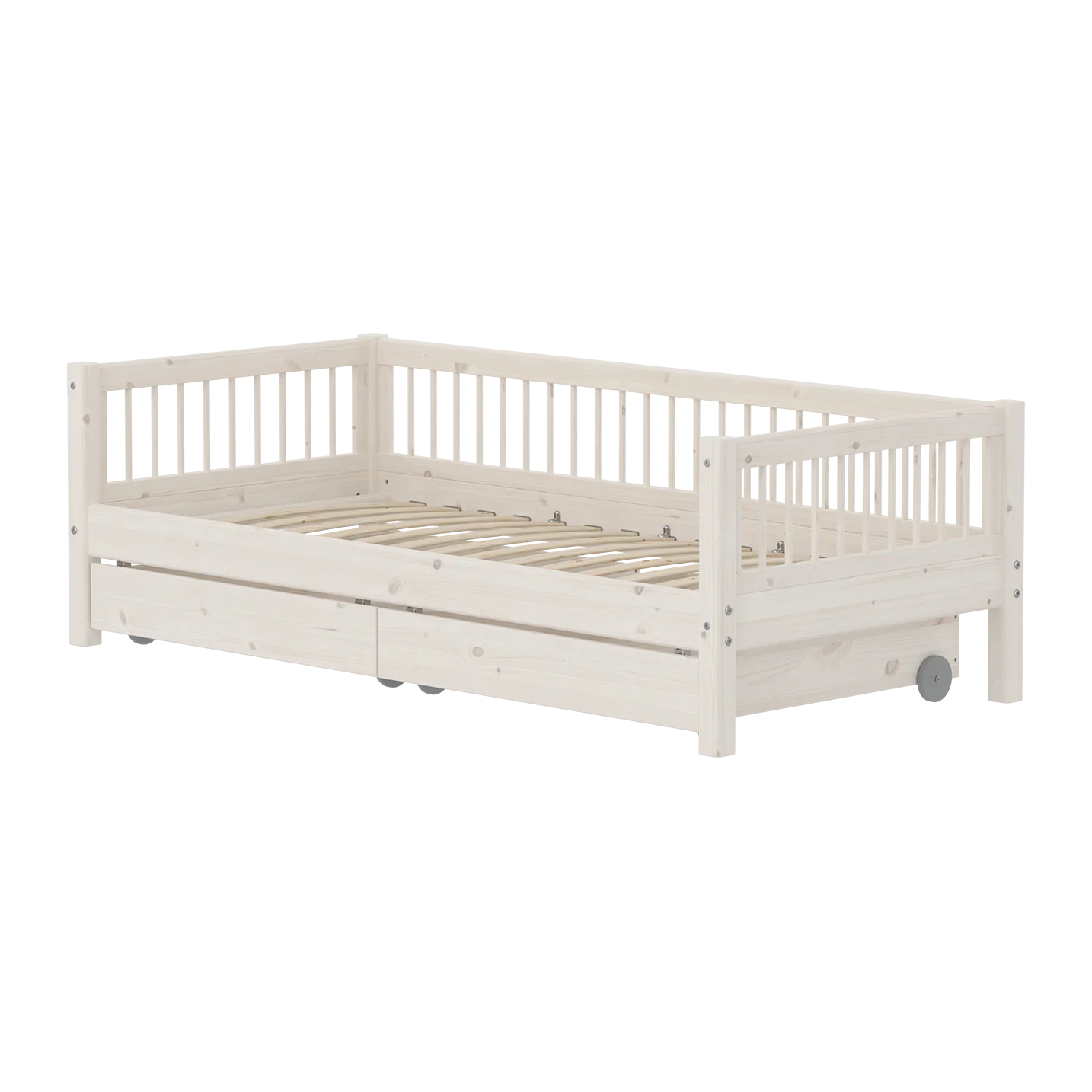 FLEXA CLASSIC Daybed s dvije ladice White