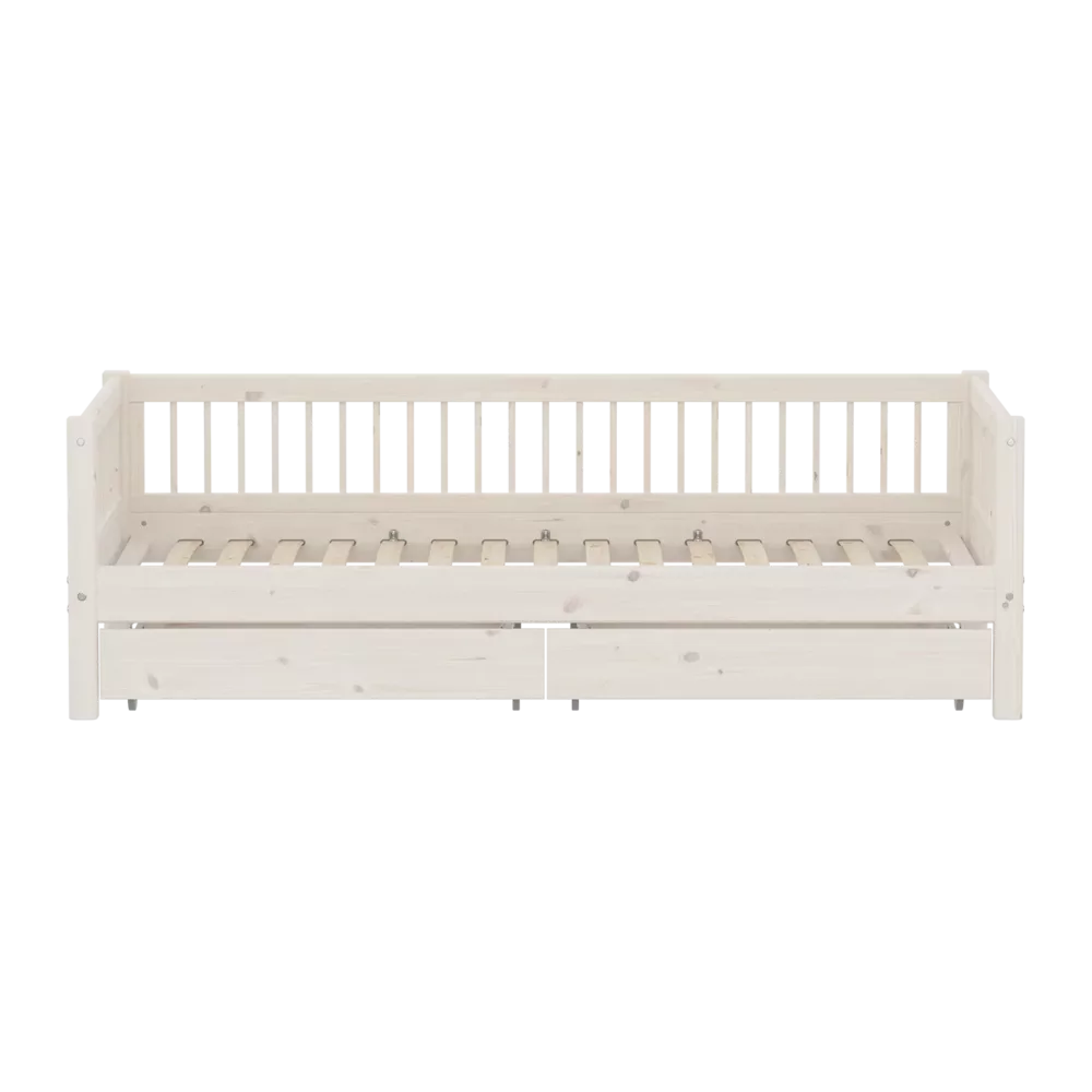 FLEXA CLASSIC Daybed s dvije ladice White