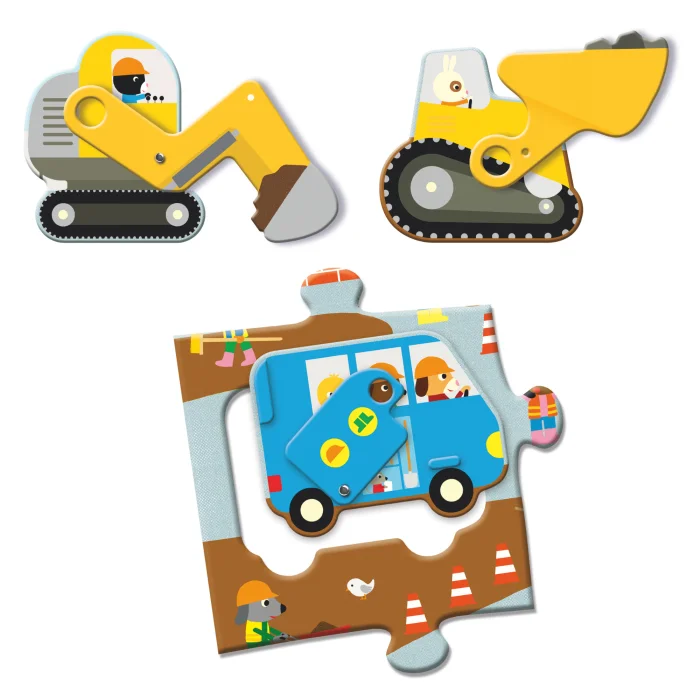 Djeco Velike puzzle - Gradilište