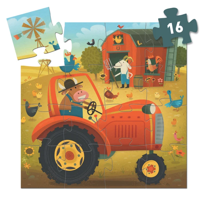 Djeco Puzzle - Traktor