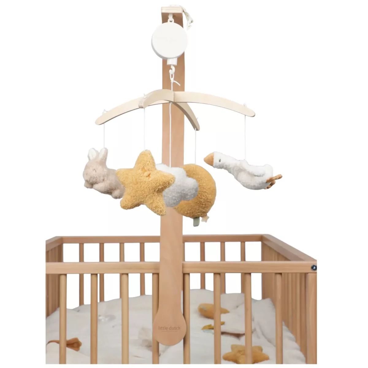 Little Dutch Glazbeni vrtuljak Newborn Naturals