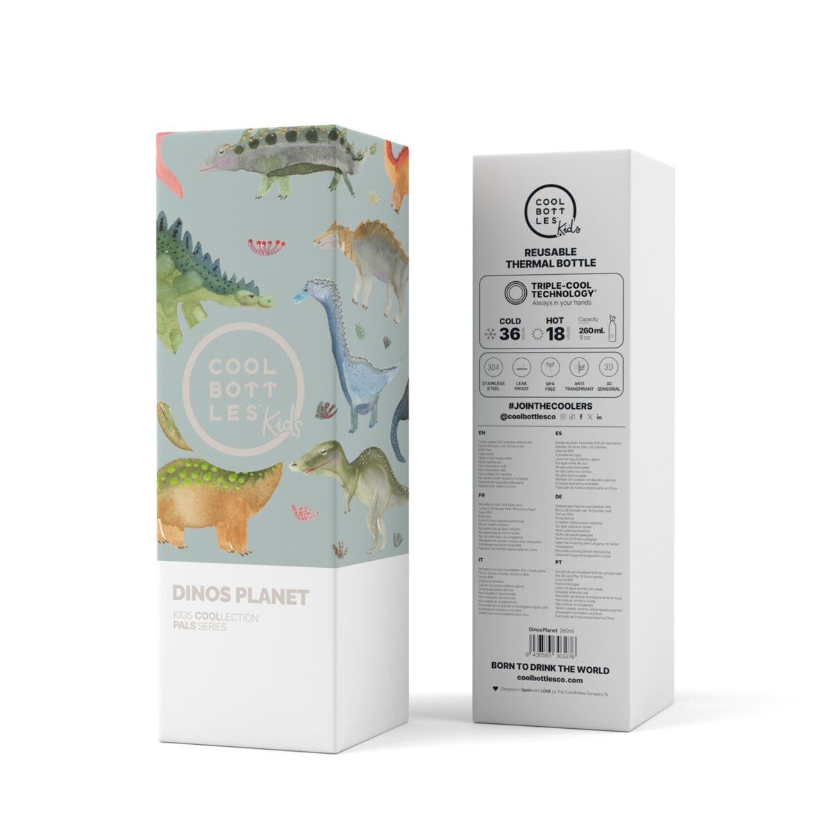 Cool Bottles Dinos Planet 260ml - Slika 4