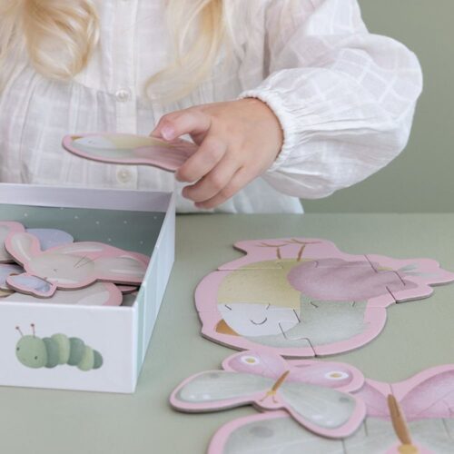 Little Dutch 6 u 1 Puzzle Flowers & Butterflies