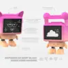03_dde286ed-3d76-493d-9658-fdc1f48ee41d MOB plesni sat/budilica Pink