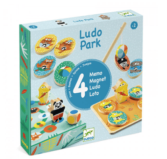 1 Djeco Društvena igra LudoPark- 4igre