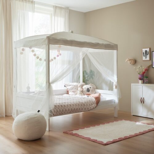 Baldahin/Canopy White Dreamy White za 4poster bed 120cm