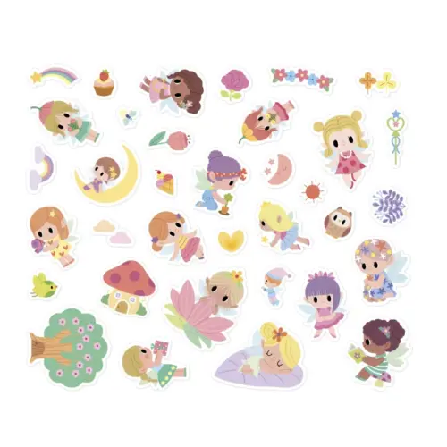 Janod 200 velikih naljepnica - Vile