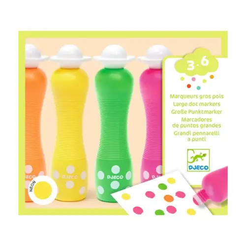 Djeco Točkasti markeri - Neon