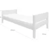 FLEXA WHITE Single bed