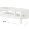 FLEXA WHITE daybed s ogradicom