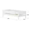 FLEXA WHITE daybed s ogradicom