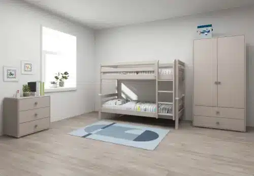 FLEXA CLASSIC Krevet na kat s ravnim ljestvama
