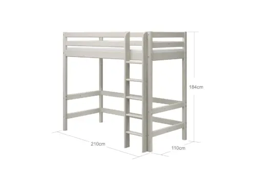 FLEXA CLASSIC High Krevet s ravnim ljestvama