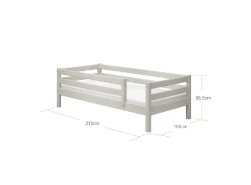 FLEXA CLASSIC Single Bed sa zaštitnom ogradicom