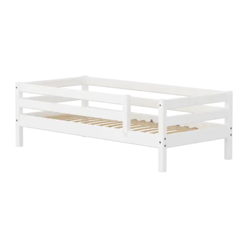 FLEXA CLASSIC Single bed sa zaštitnom ogradicom Bijeli