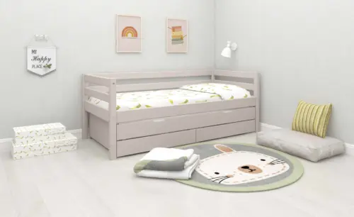 FLEXA Daybed s Pomoćnim krevetom i ladicama White IZLOŽBENI PRIMJERAK