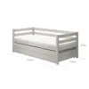 FLEXA Daybed s Pomoćnim krevetom i ladicama White IZLOŽBENI PRIMJERAK