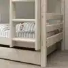 FLEXA CLASSIC Krevet na kat s ravnim ljestvama i ladicama