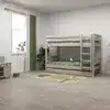 FLEXA CLASSIC Krevet na kat s ravnim ljestvama i ladicama