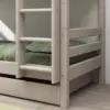 FLEXA CLASSIC Krevet na kat s ravnim ljestvama i ladicama