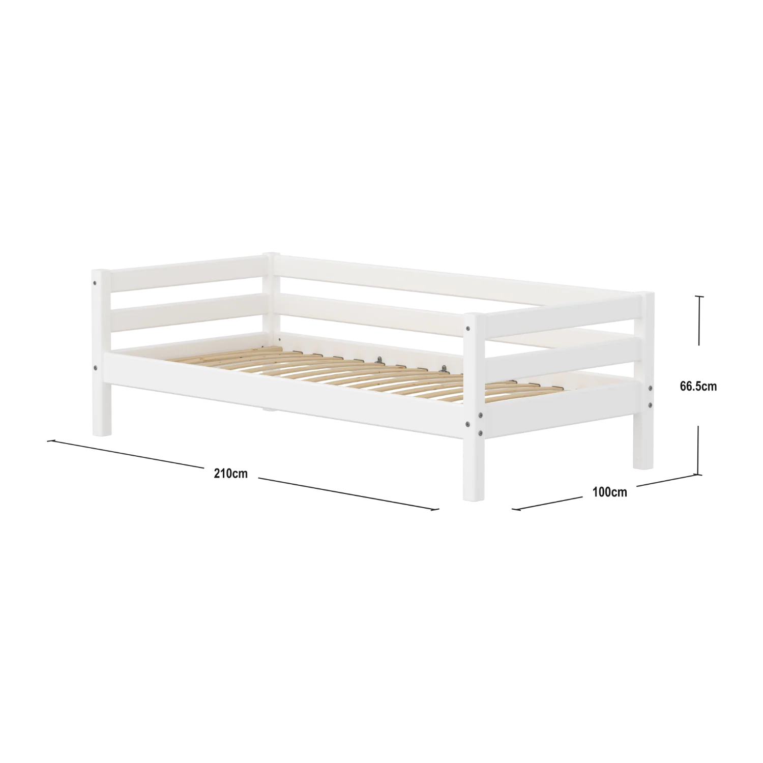 FLEXA CLASSIC Single bed Bijeli