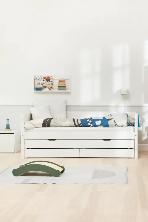 FLEXA WHITE Daybed s Pomoćnim krevetom i ladicama